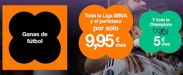Únicas Ofertas de Orange para el Fútbol